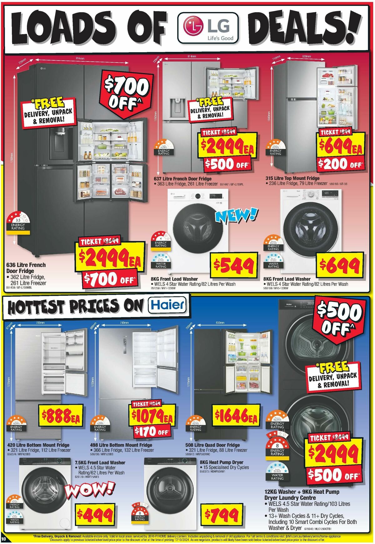 JB Hi-Fi Home Appliance Sellout Catalogues from 31 October