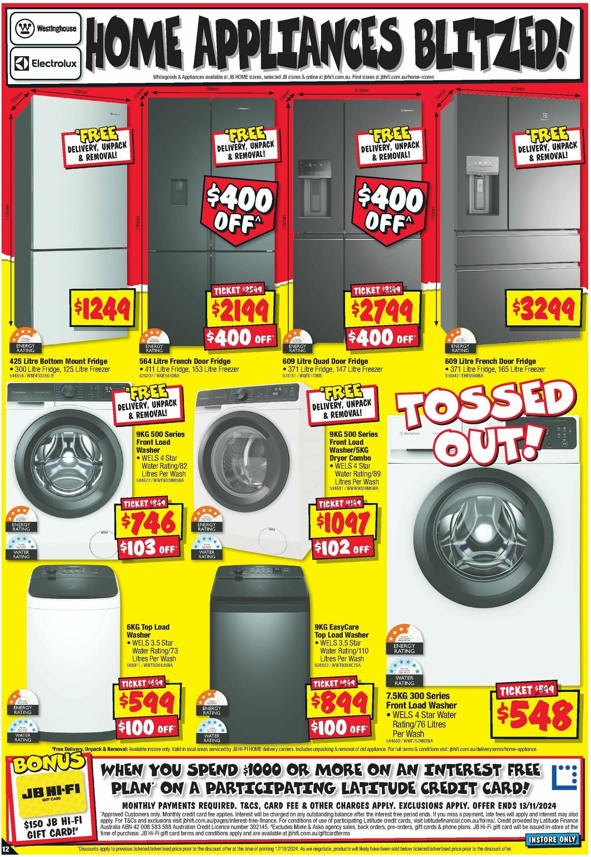 JB Hi-Fi Home Appliance Sellout Catalogues from 31 October