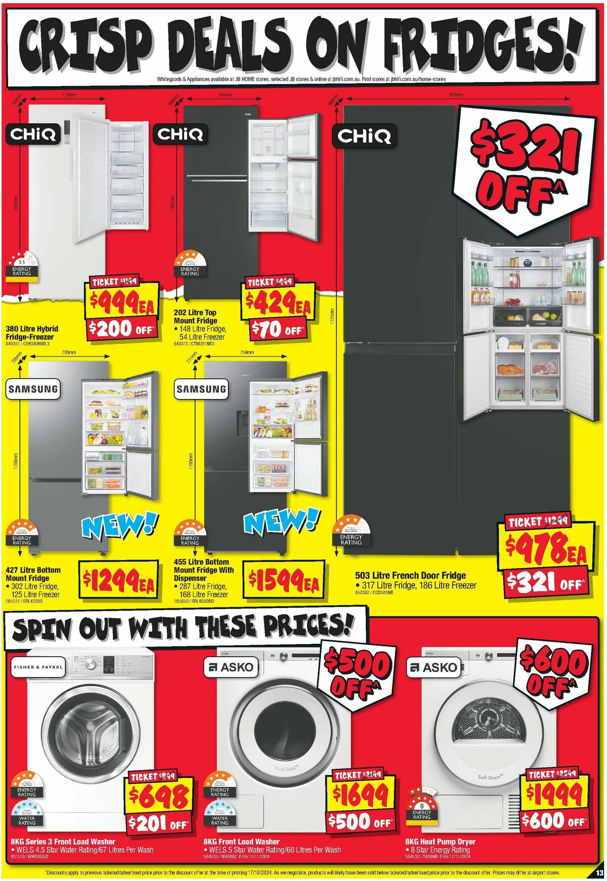 JB Hi-Fi Home Appliance Sellout Catalogues from 31 October