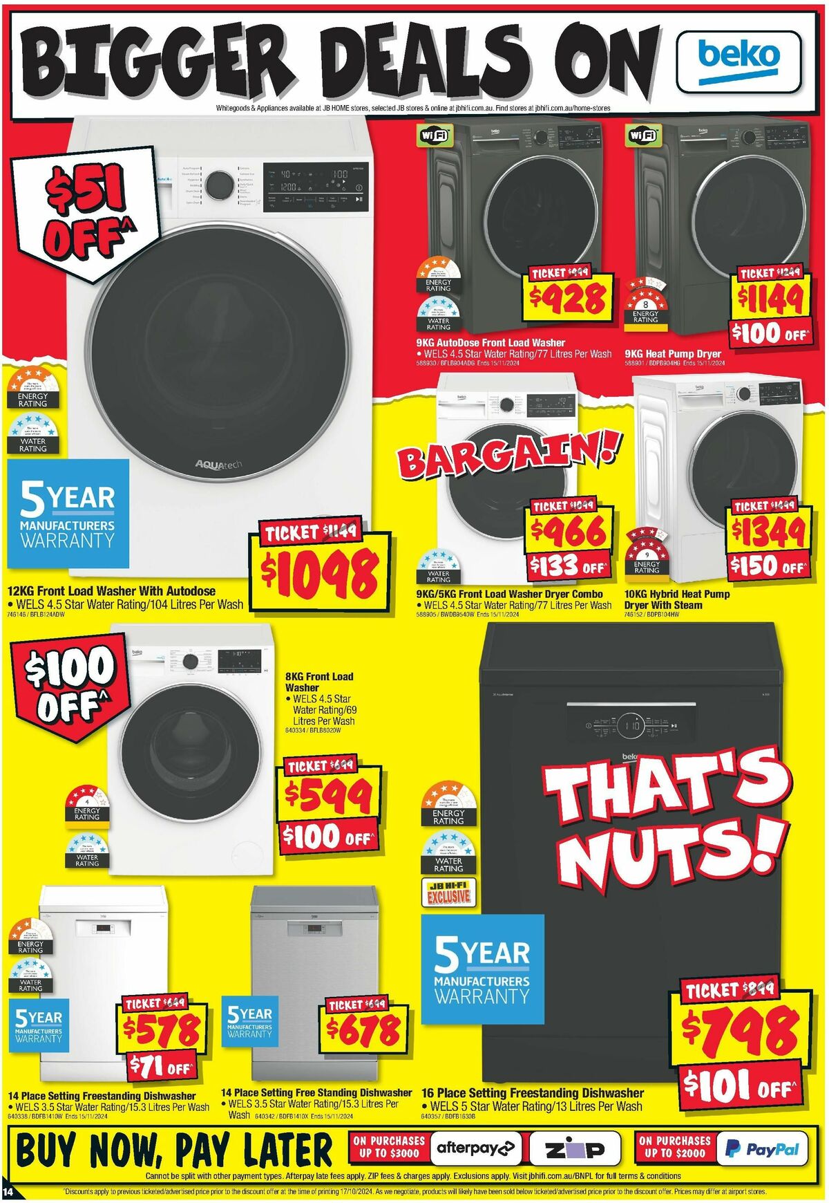 JB Hi-Fi Home Appliance Sellout Catalogues from 31 October