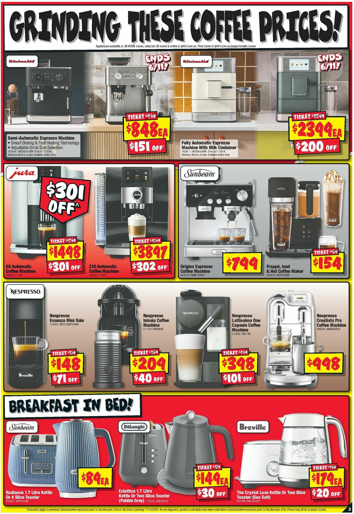 JB Hi-Fi Home Appliance Sellout Catalogues from 31 October