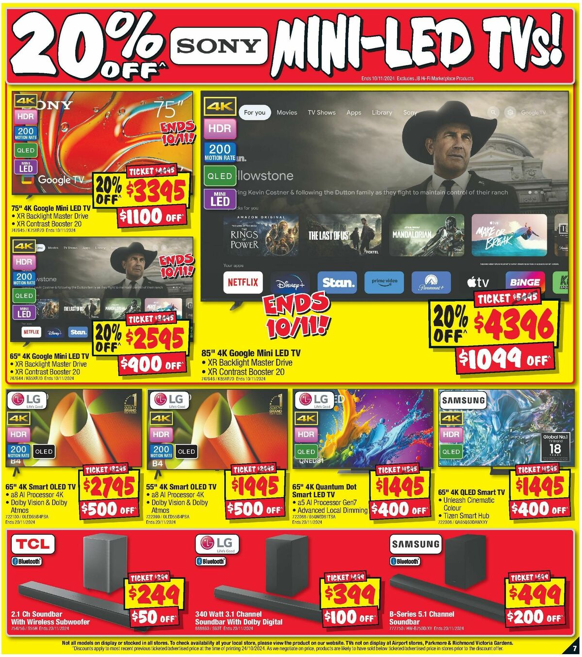 JB Hi-Fi Catalogues from 7 November