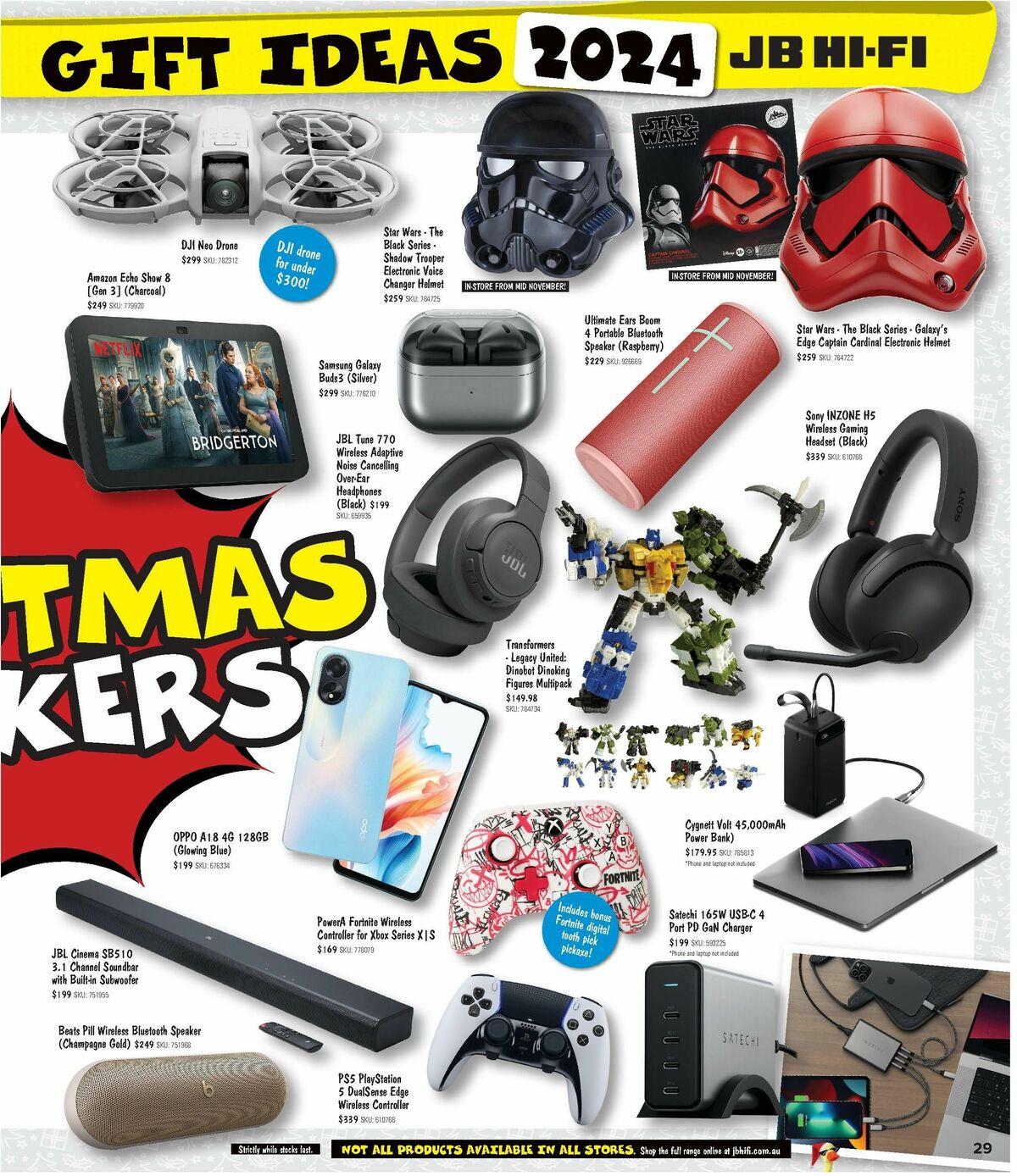 JB Hi-Fi Christmas Gift Ideas Catalogues from 13 November