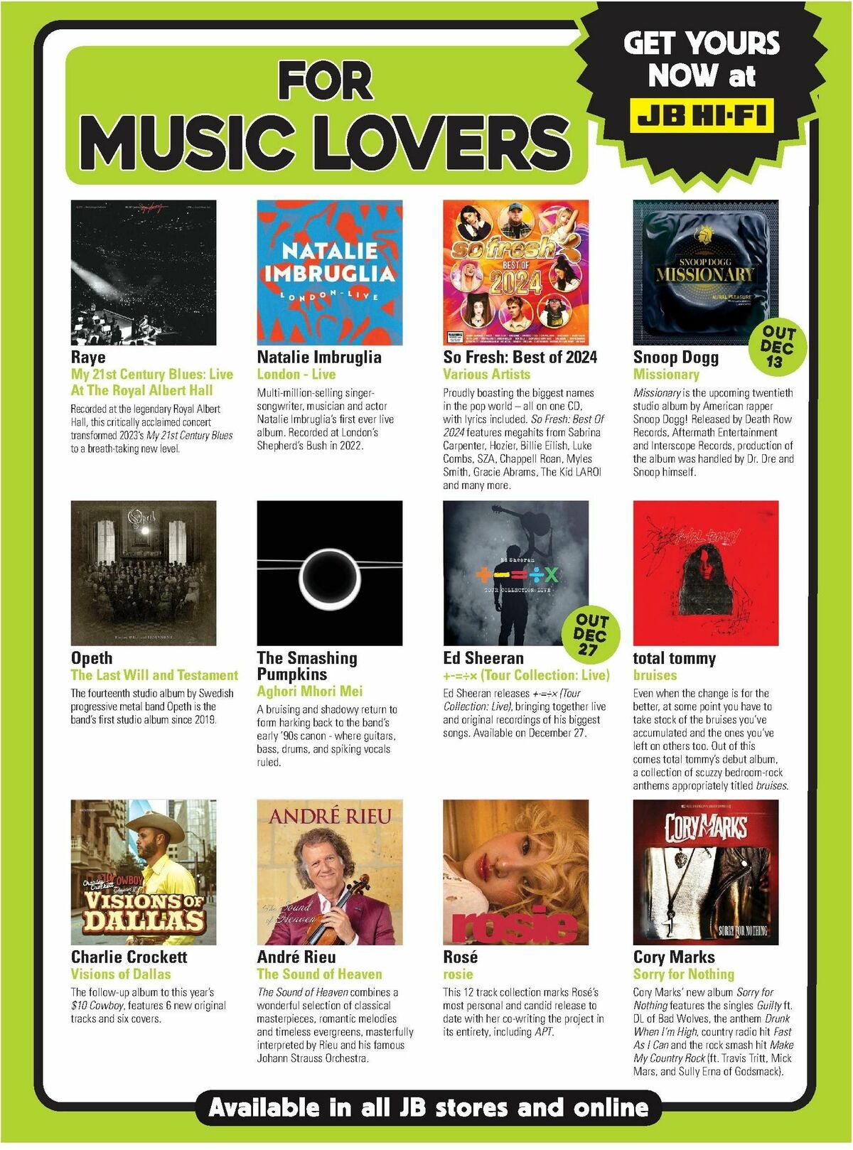 JB Hi-Fi Magazine December Catalogues from 1 December