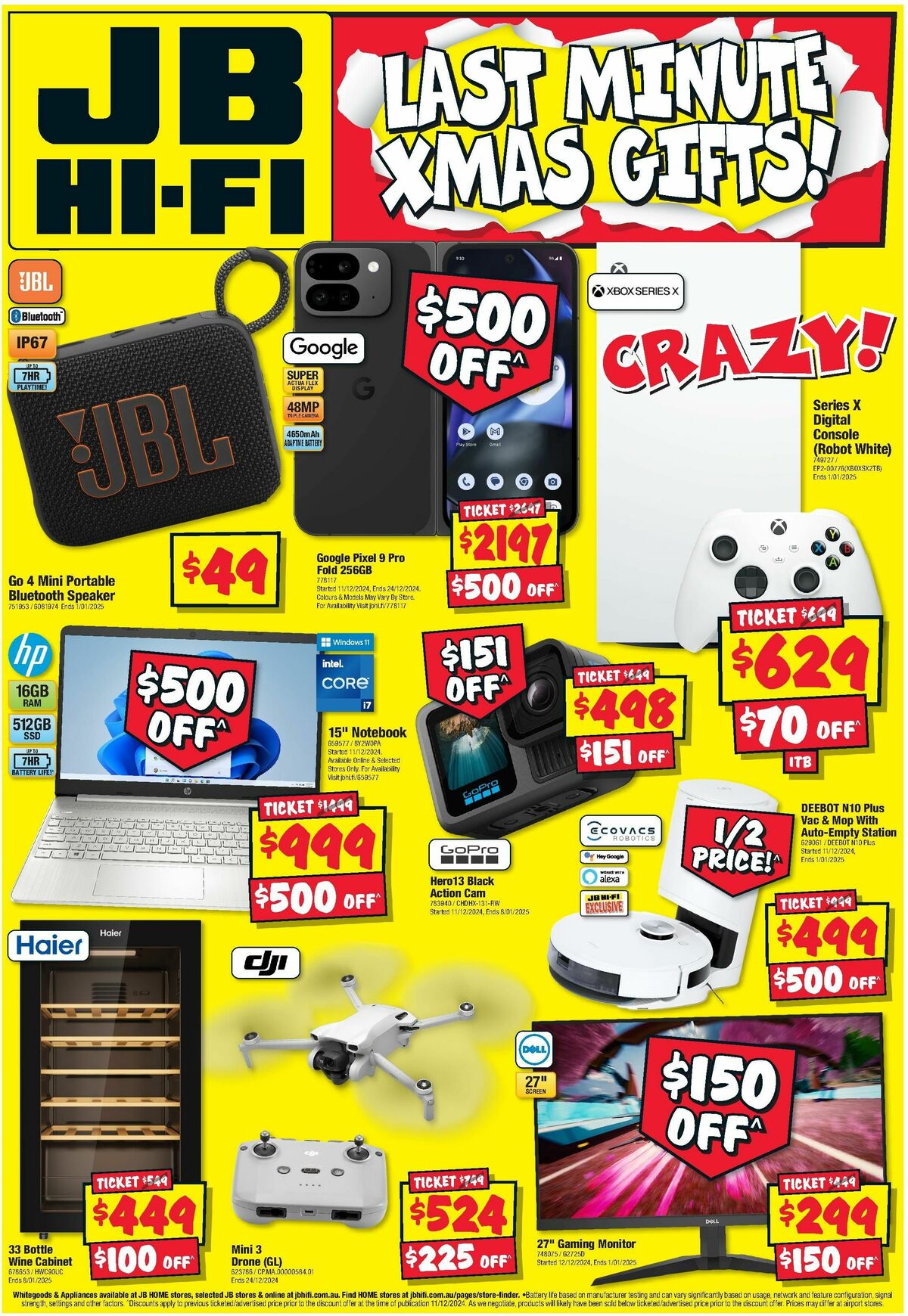 JB Hi-Fi Last Minute Xmas Gifts! Catalogues from 17 December