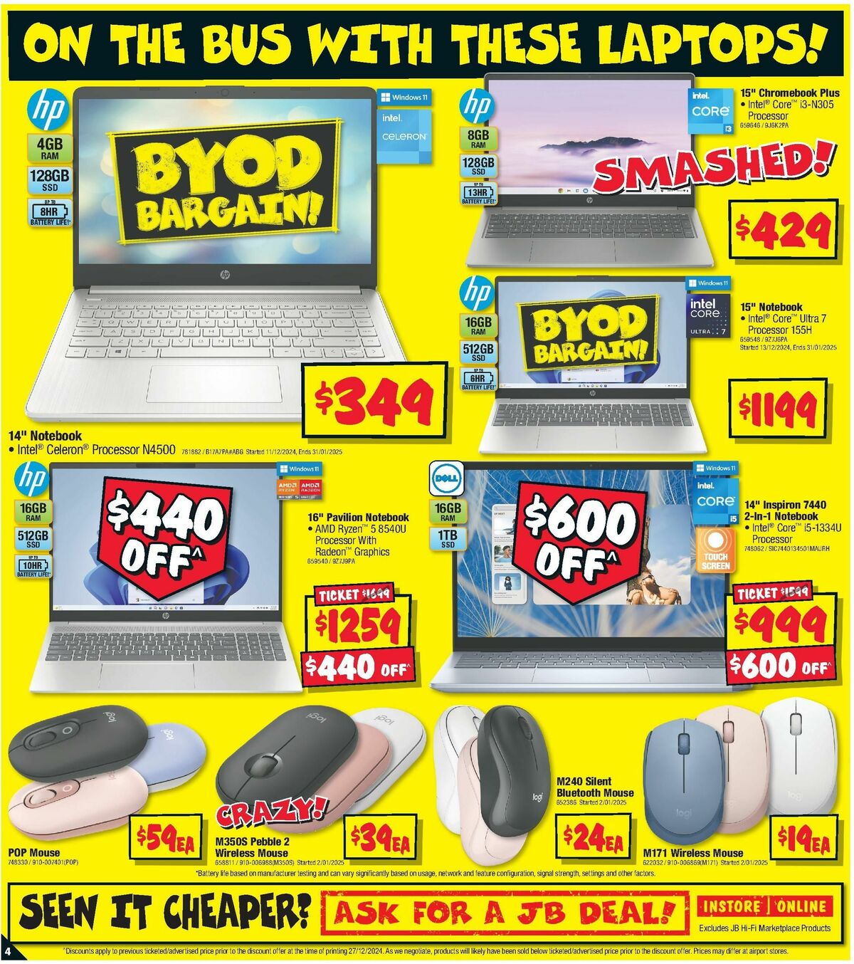 JB Hi-Fi School Time Sellout Catalogues from 9 January