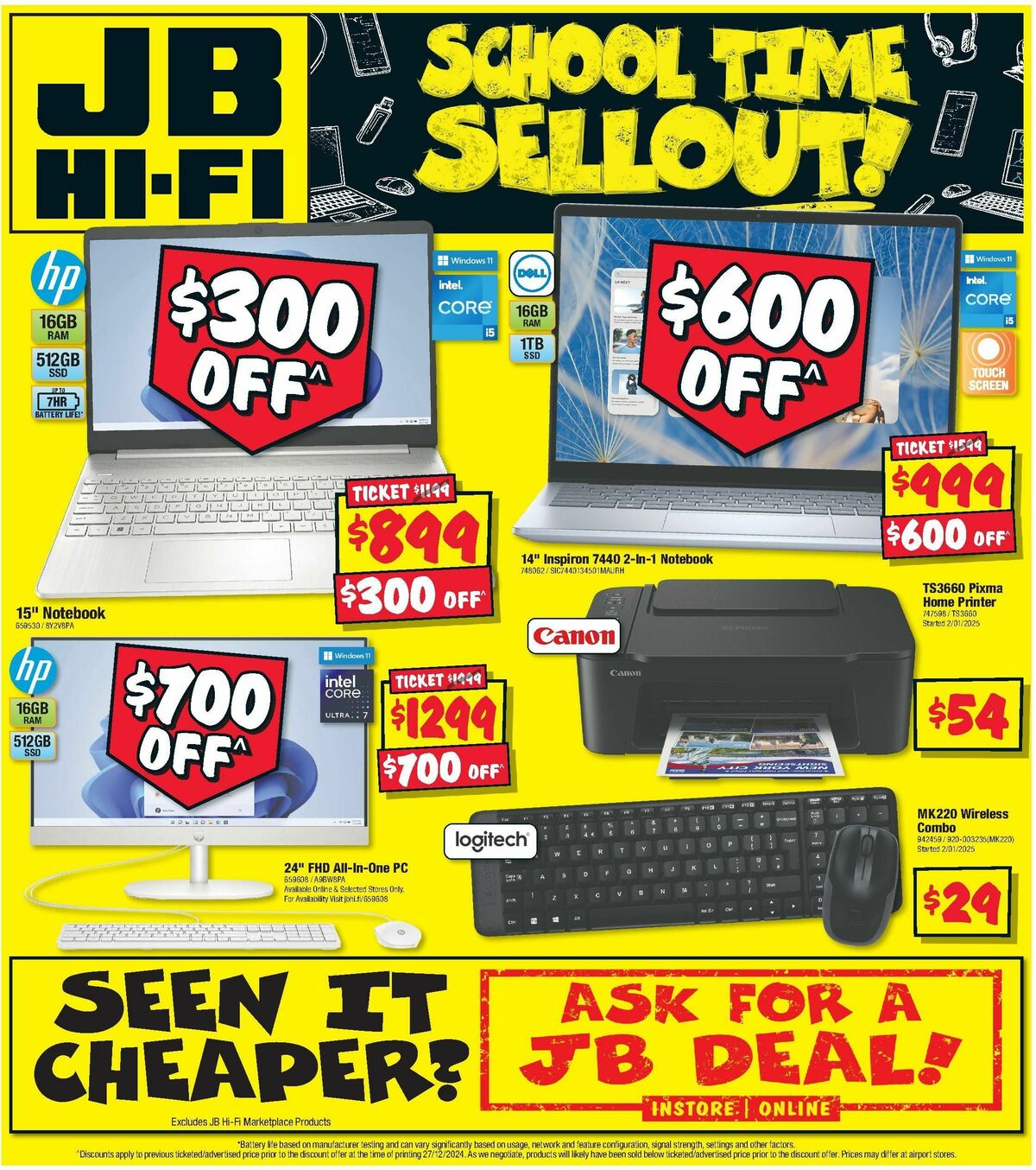 JB Hi-Fi School Time Sellout Catalogues from 9 January