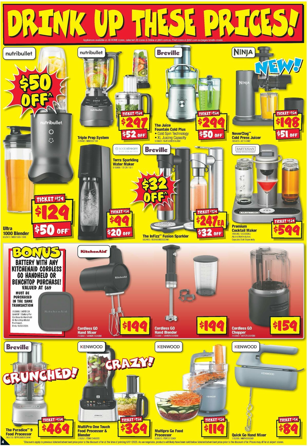 JB Hi-Fi Home Appliance Sellout Catalogues from 16 January