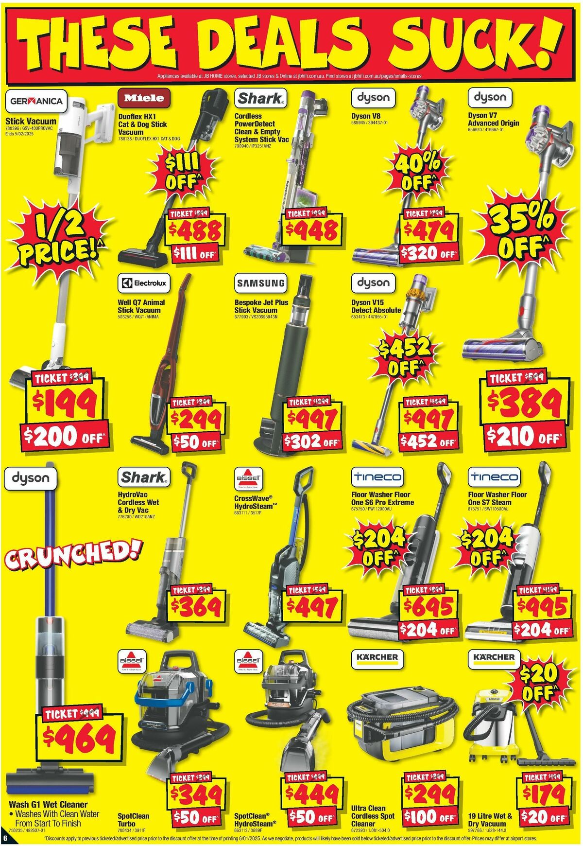 JB Hi-Fi Home Appliance Sellout Catalogues from 16 January