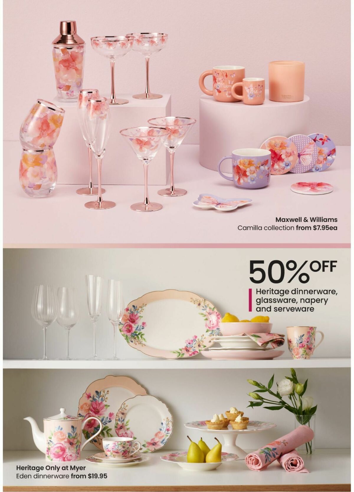 Myer Catalogues from 22 April