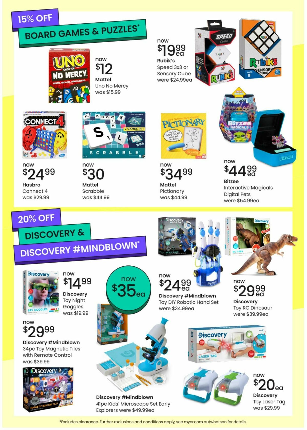 Myer Toy Sale Catalogues from 16 September