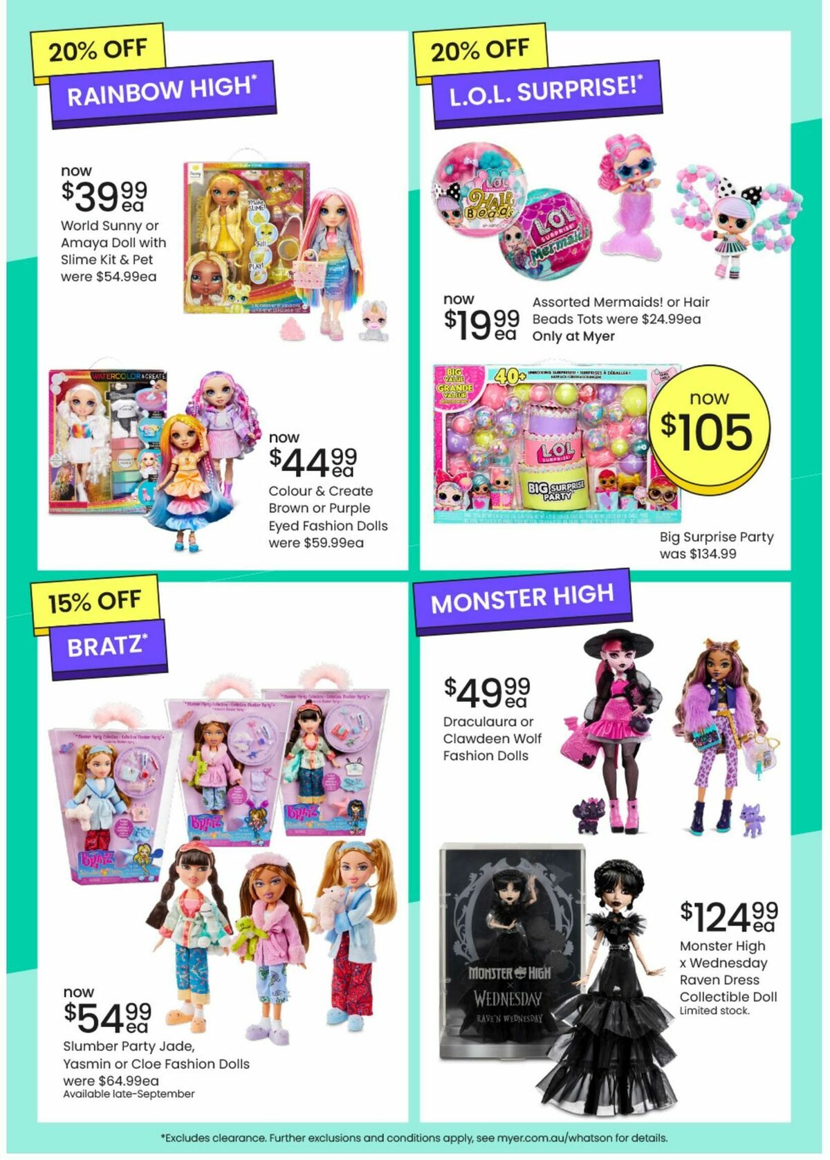 Myer Toy Sale Catalogues from 16 September