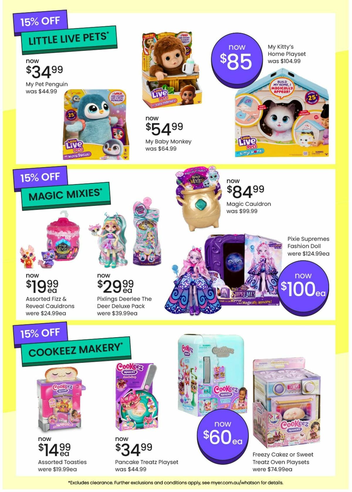 Myer Toy Sale Catalogues from 16 September