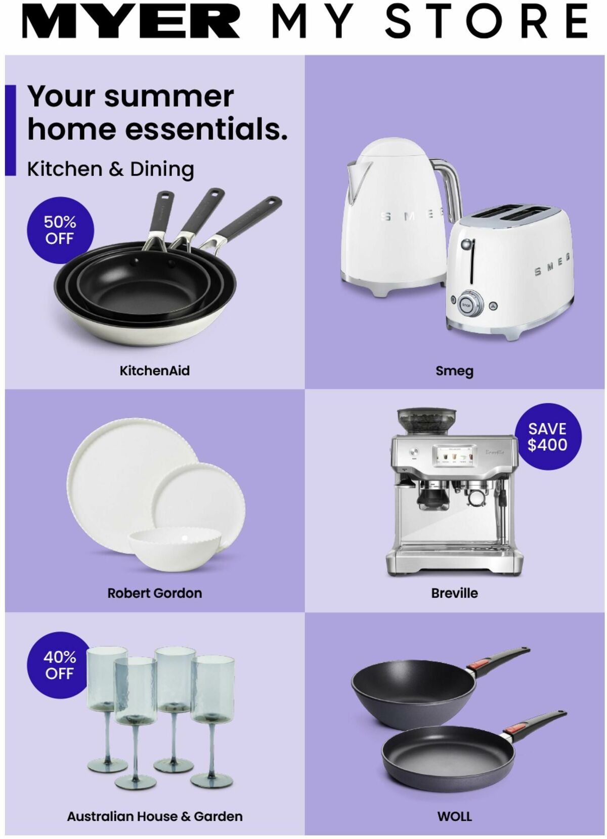 Myer Your Summer Home Essentials - Hardgoods Catalogues from 15 October