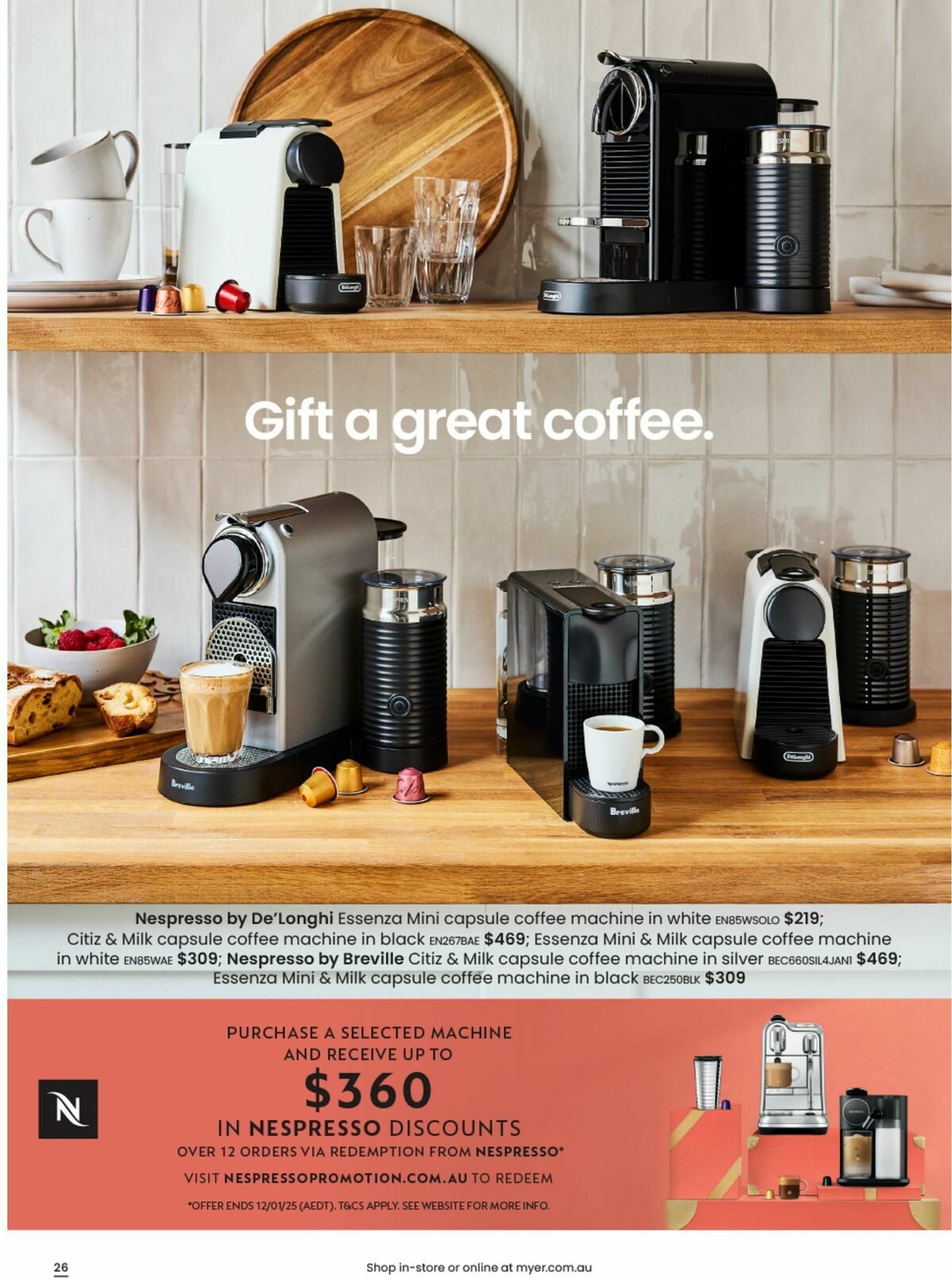 Myer Christmas Home & Entertainment Catalogues from 4 November