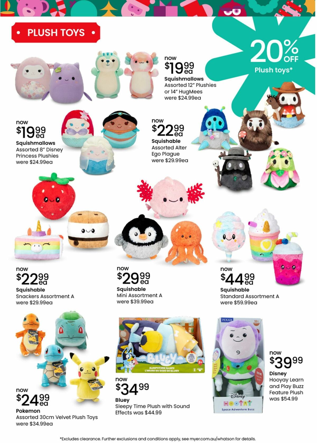 Myer Christmas Toys Catalogues from 18 November