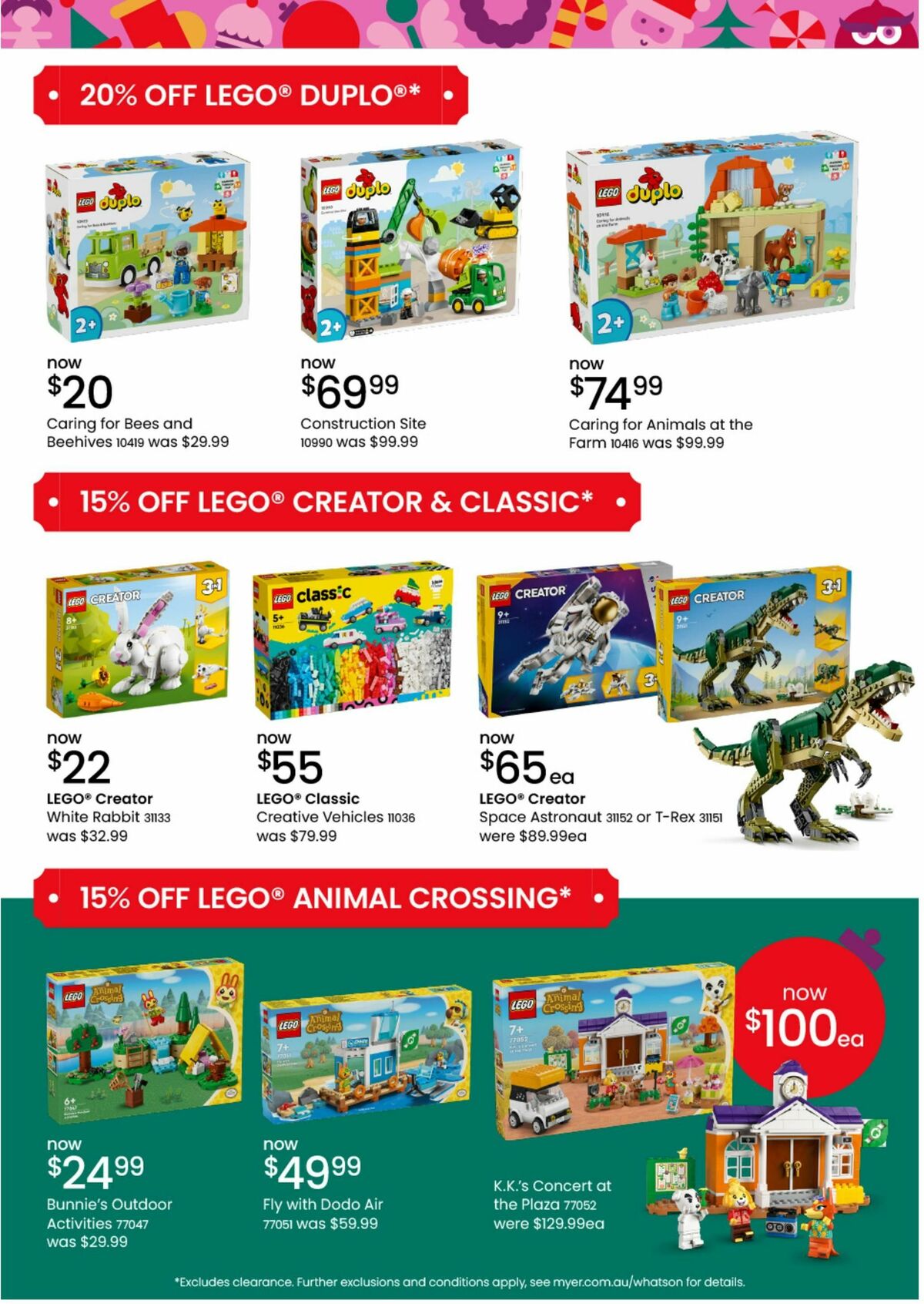 Myer Christmas Toys Catalogues from 18 November