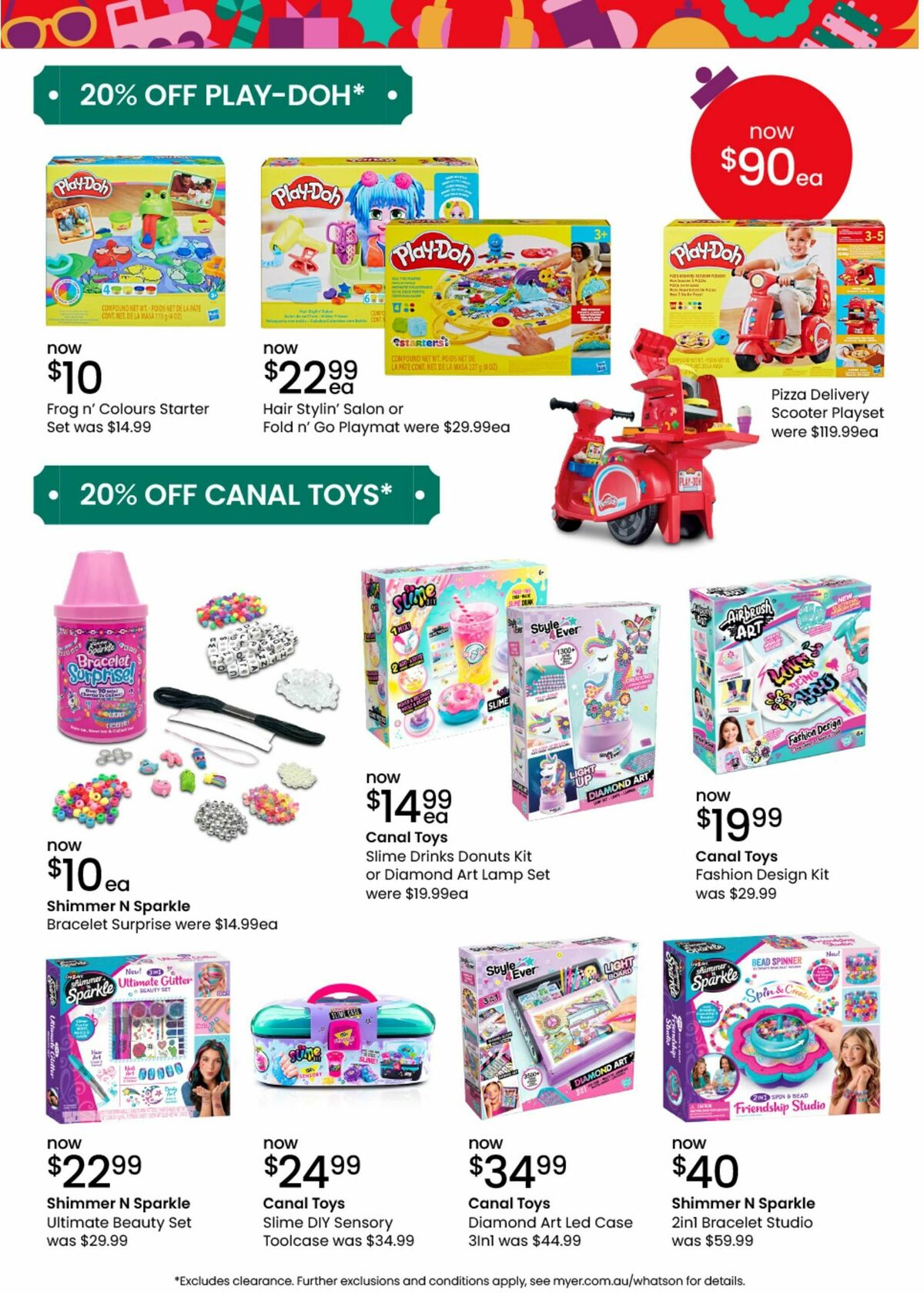 Myer Christmas Toys Catalogues from 18 November