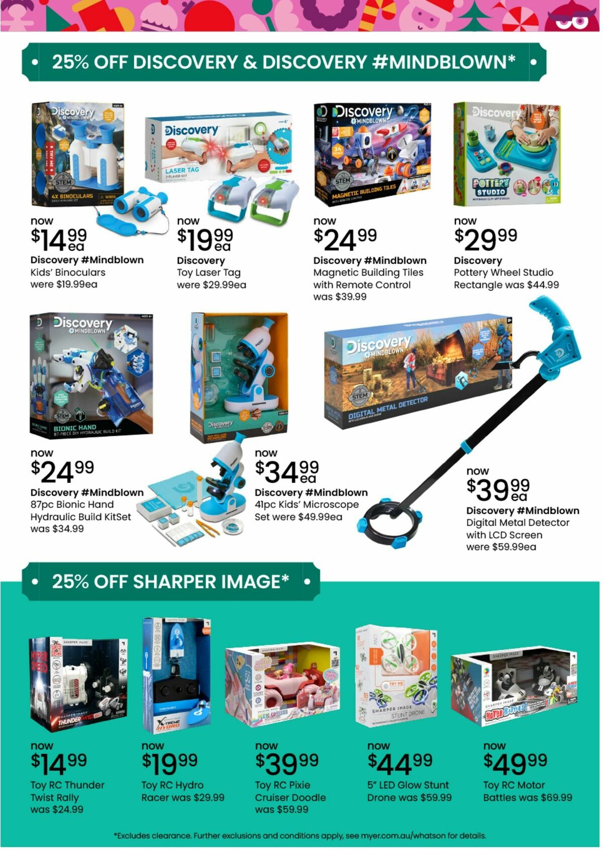 Myer Christmas Toys Catalogues from 18 November