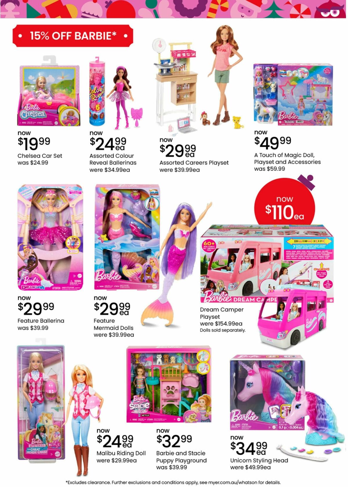 Myer Christmas Toys Catalogues from 18 November