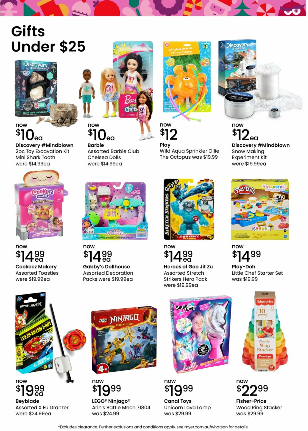 Myer Christmas Toys Catalogues from 18 November