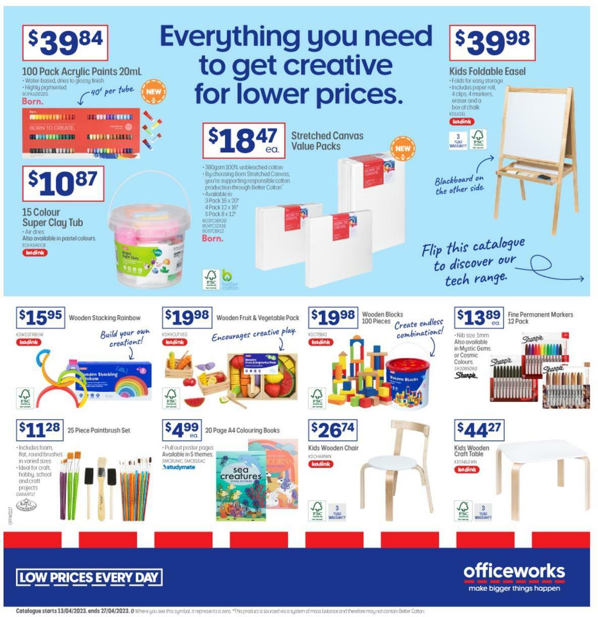 Officeworks Catalogues from 13 April