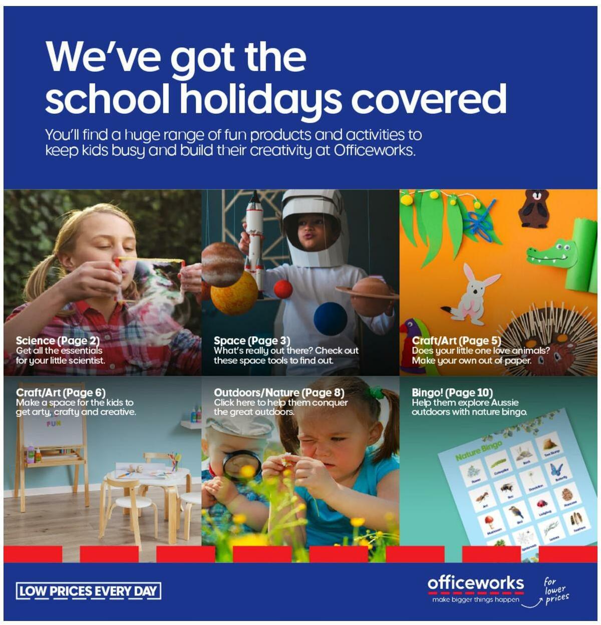 Officeworks School Holidays Catalogues from 13 April