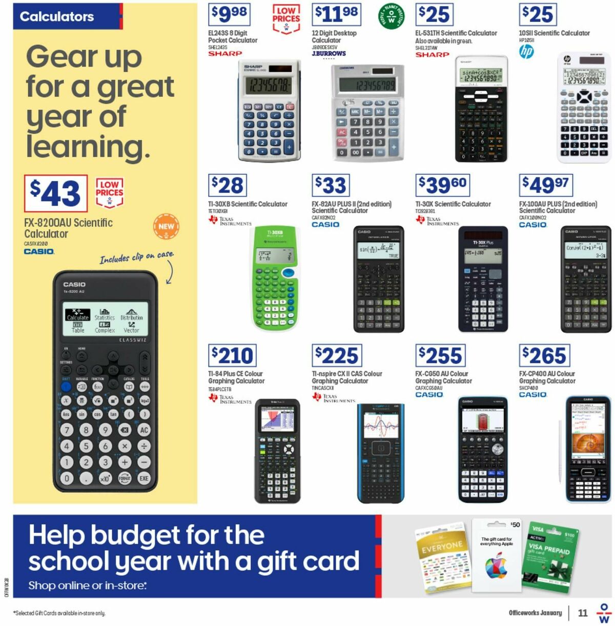 Officeworks Back to School Catalogues from 26 December