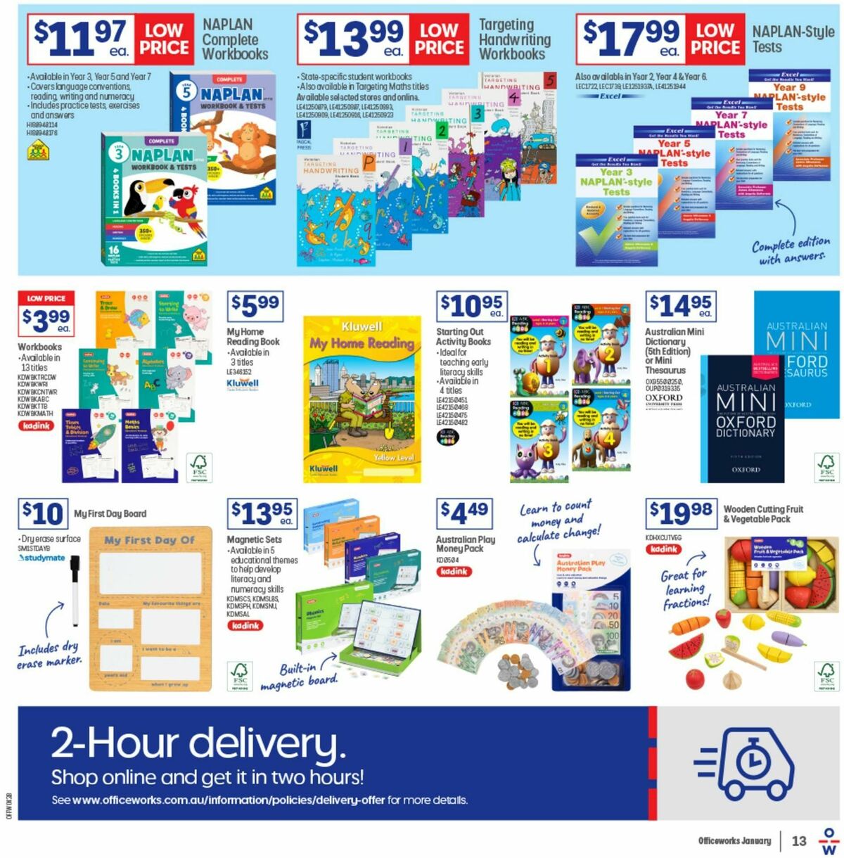 Officeworks Back to School Catalogues from 26 December