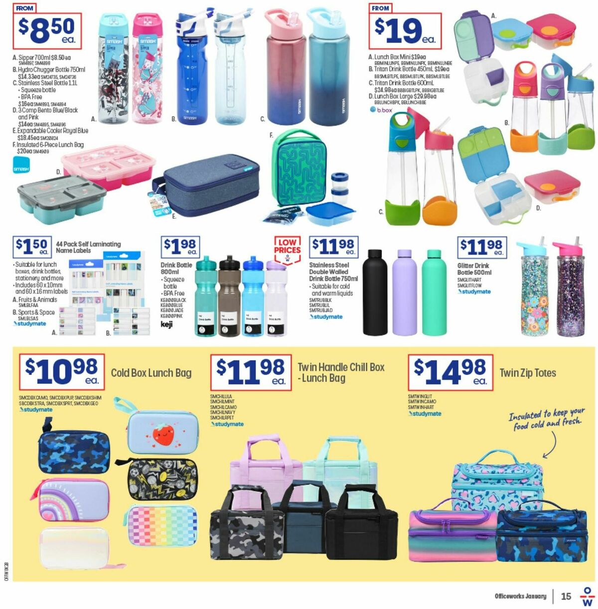 Officeworks Back to School Catalogues from 26 December