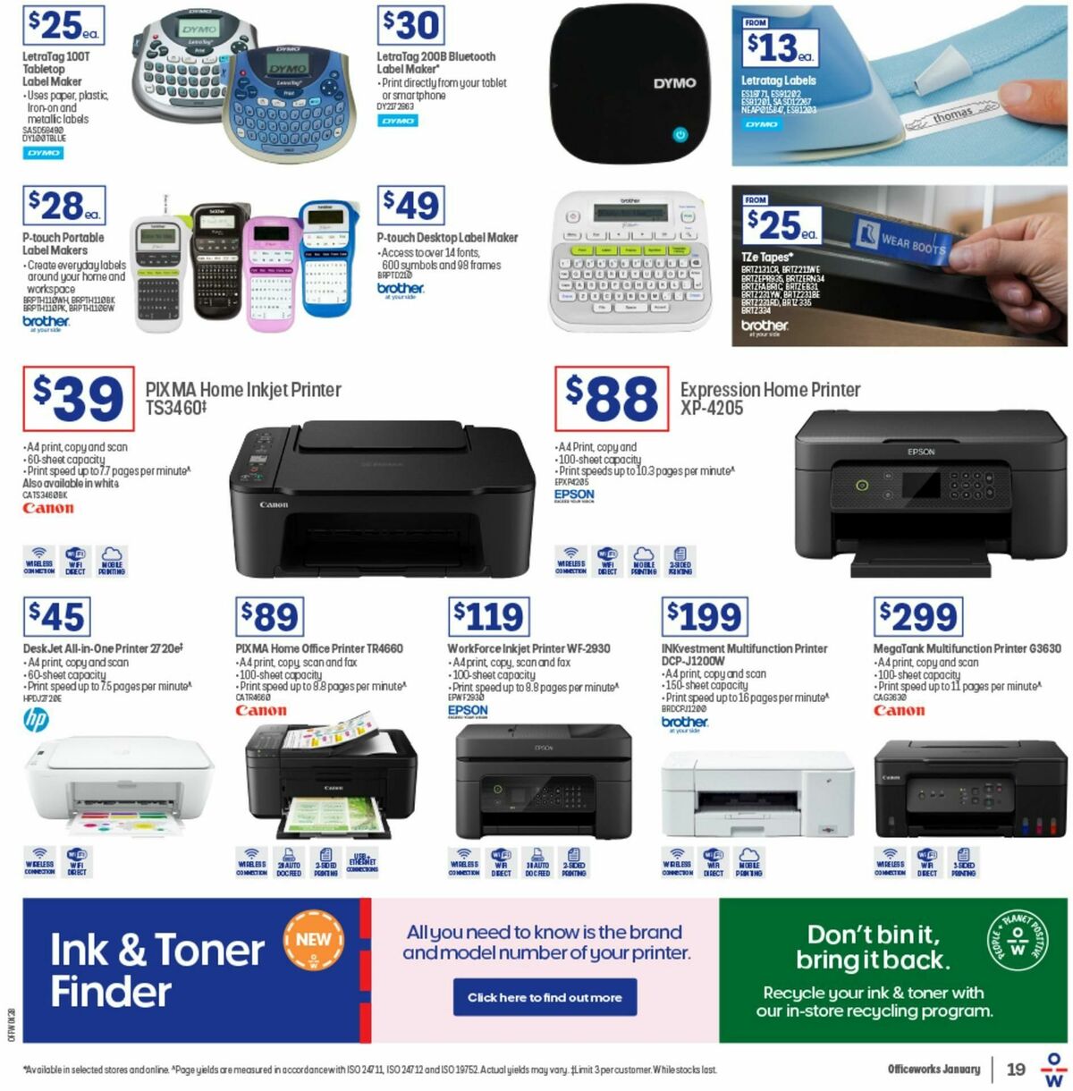 Officeworks Back to School Catalogues from 26 December