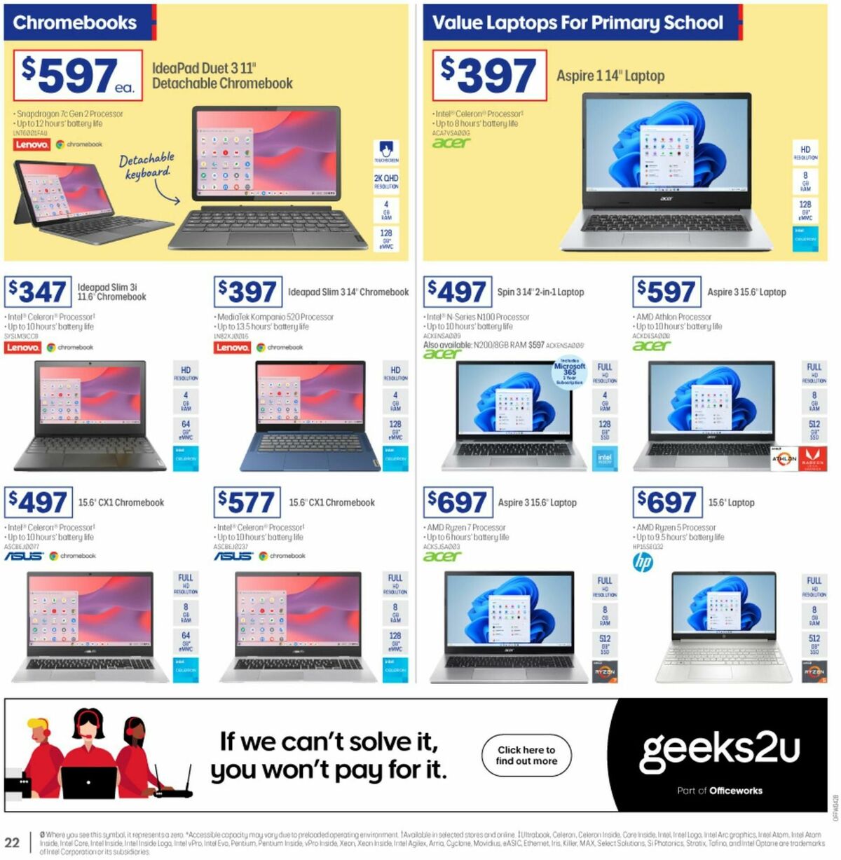 Officeworks Back to School Catalogues from 26 December