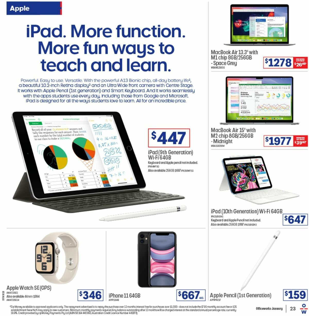 Officeworks Back to School Catalogues from 26 December