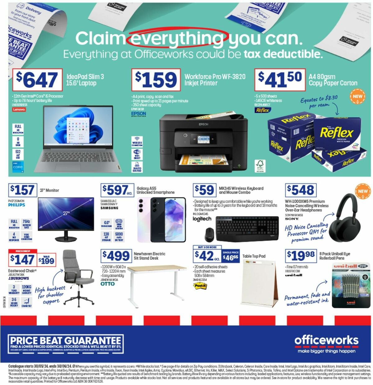 Officeworks Catalogues from 30 May