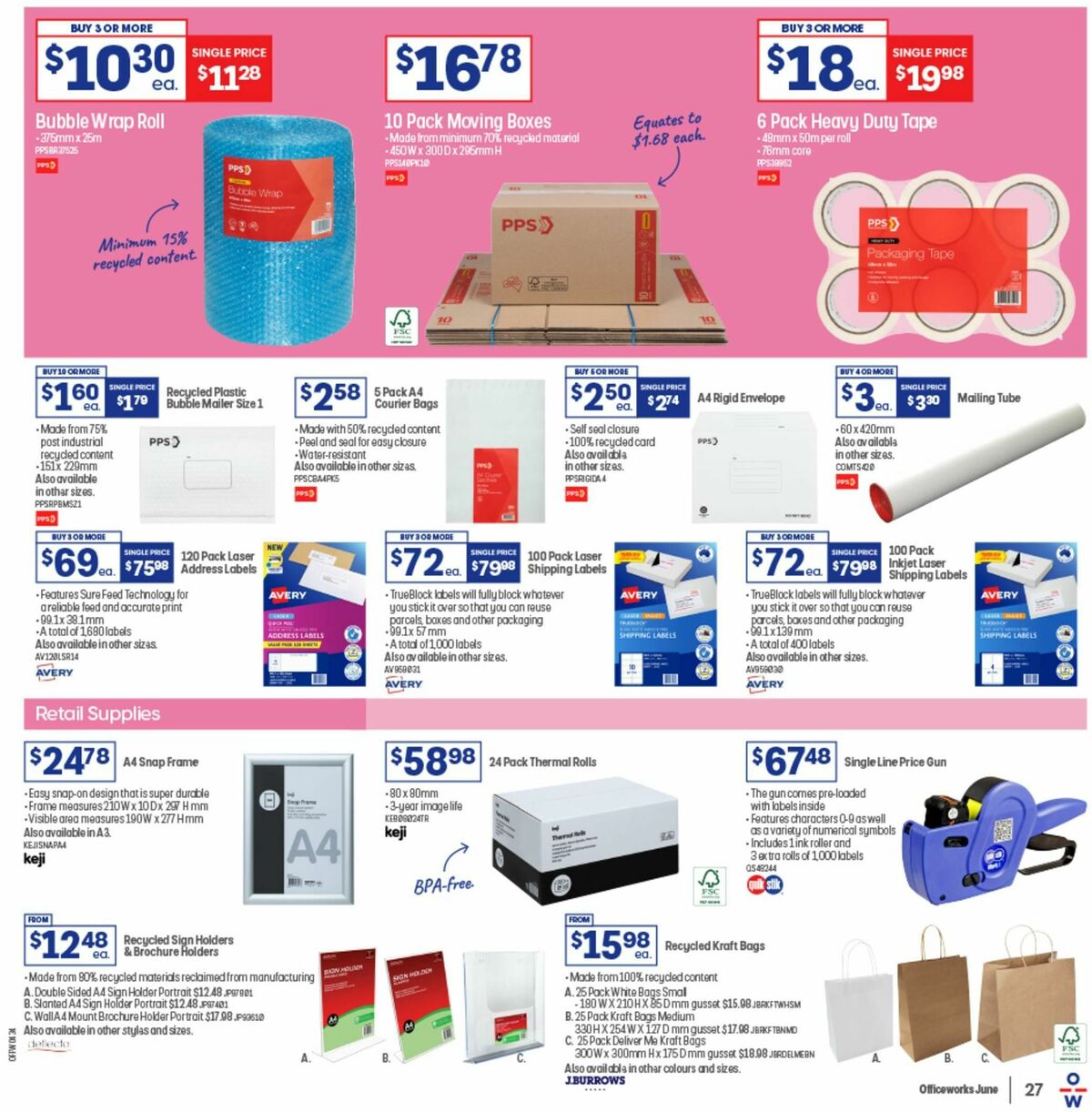 Officeworks Catalogues from 30 May