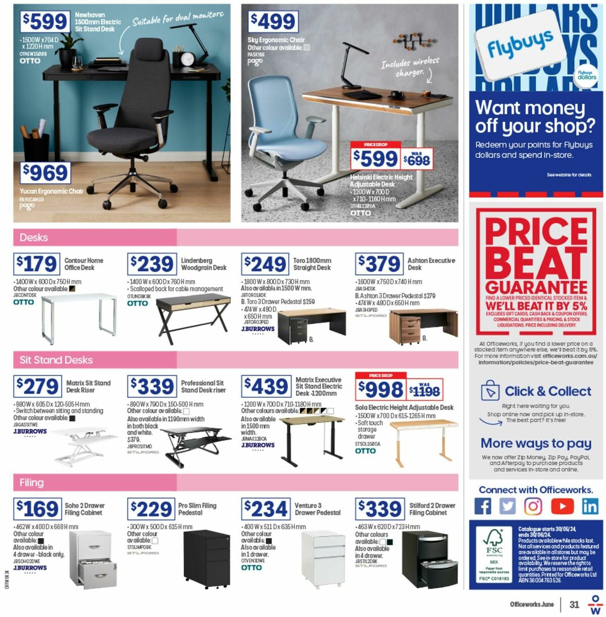 Officeworks Catalogues from 30 May