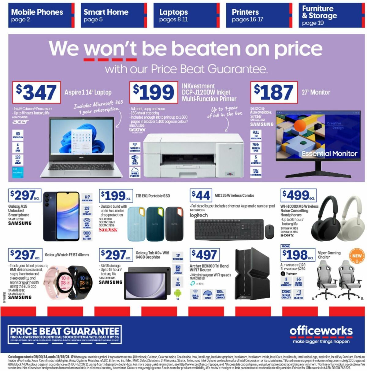 Officeworks Catalogues from 5 September