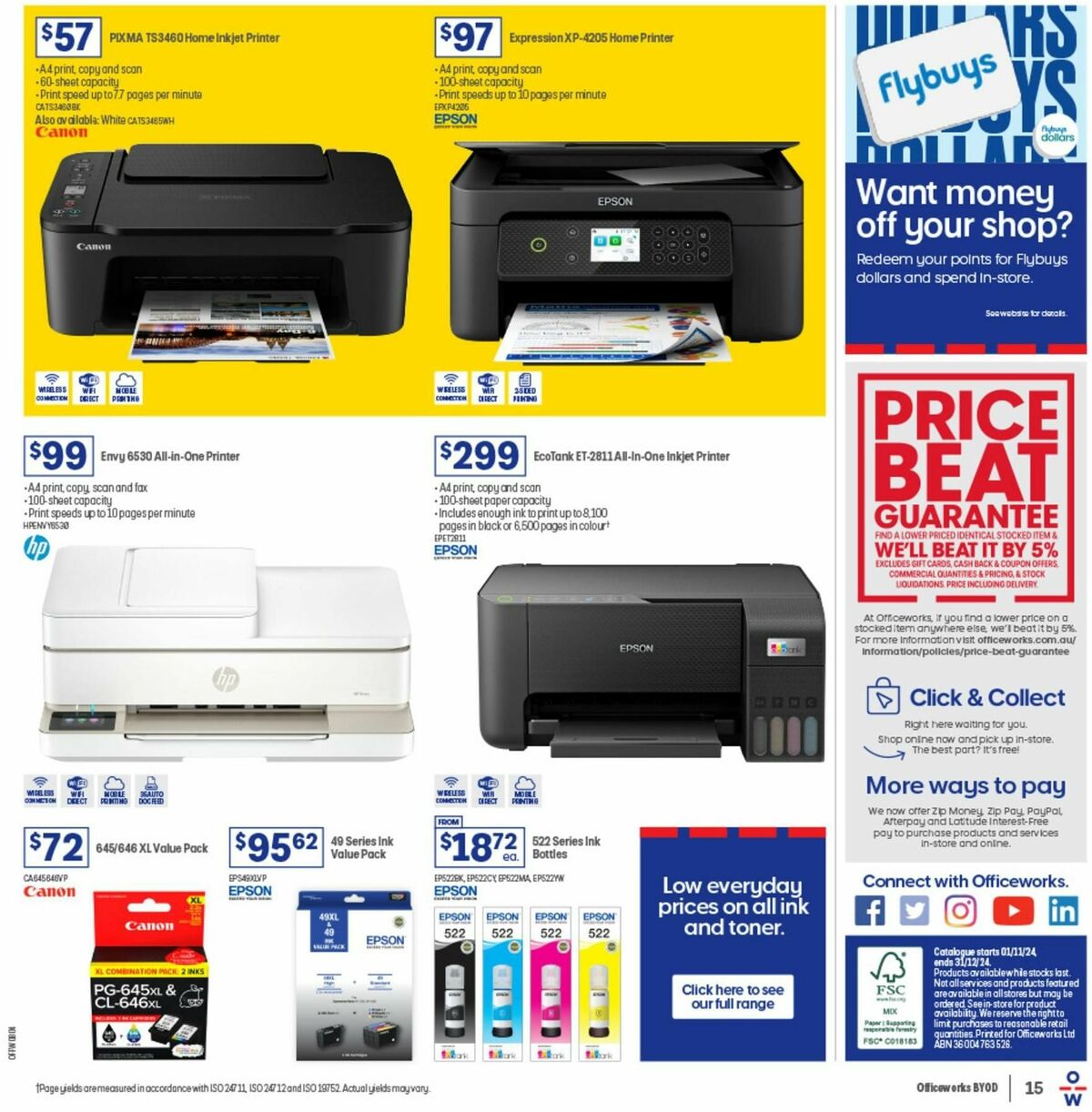 Officeworks Catalogues from 1 November