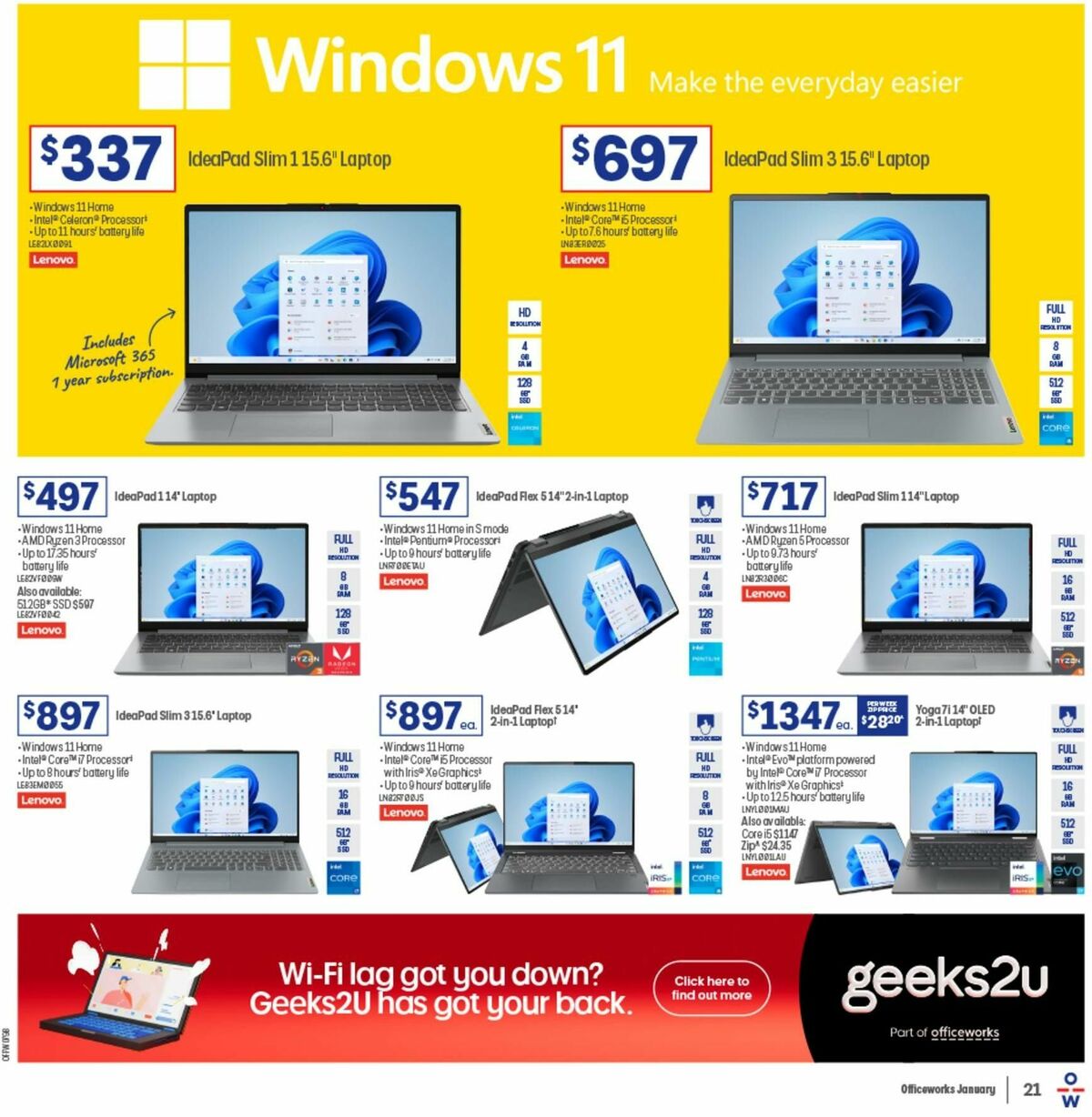 Officeworks Catalogues from 1 January