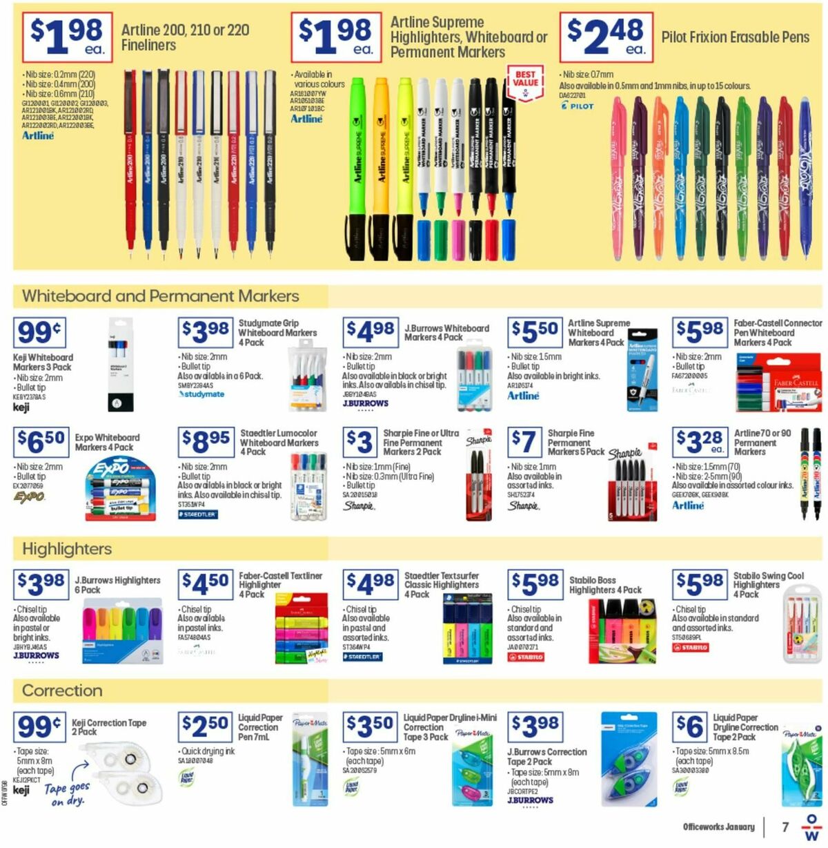 Officeworks Catalogues from 1 January