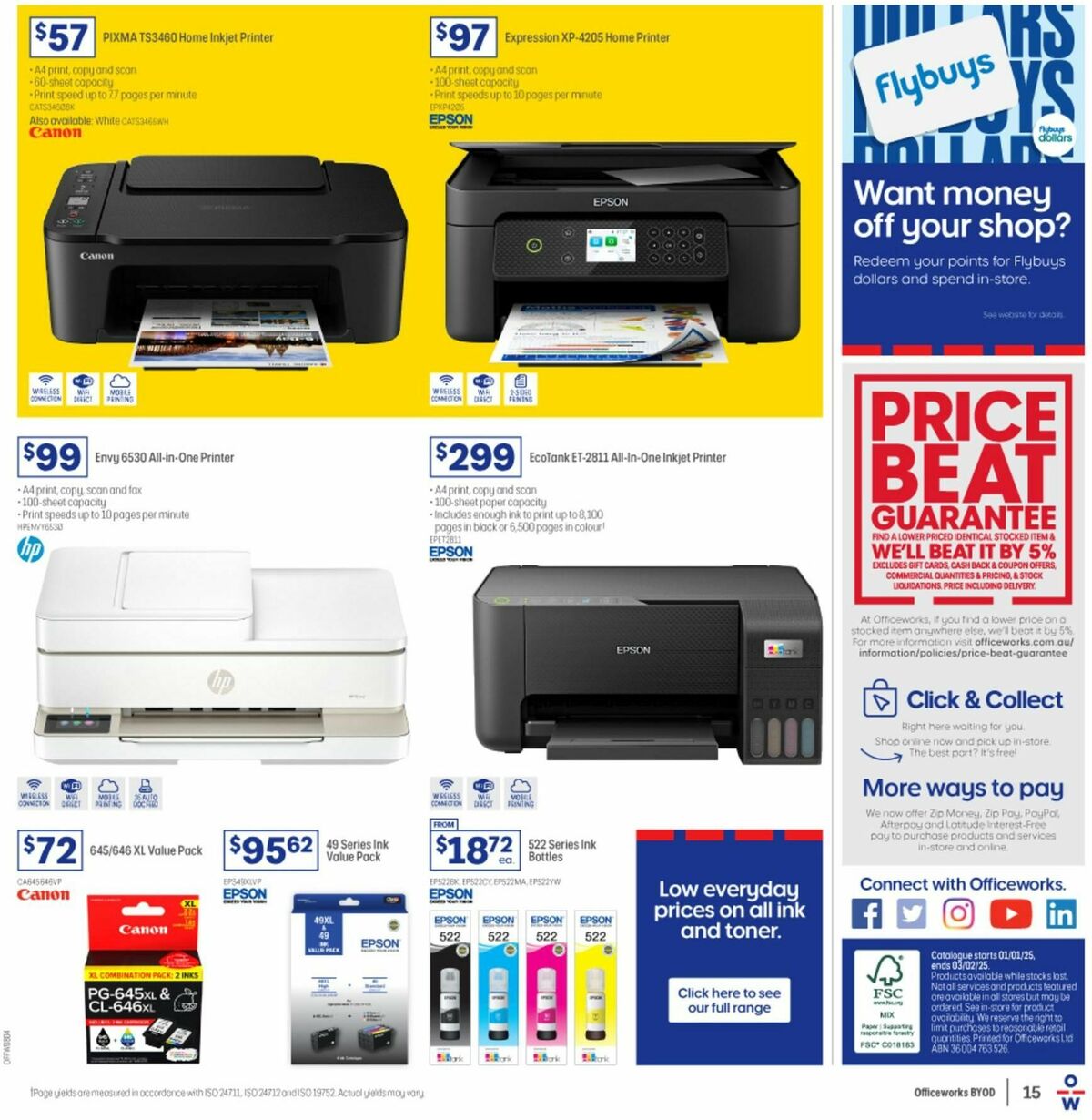 Officeworks Get Great Value on New School Tech Catalogues from 1 January