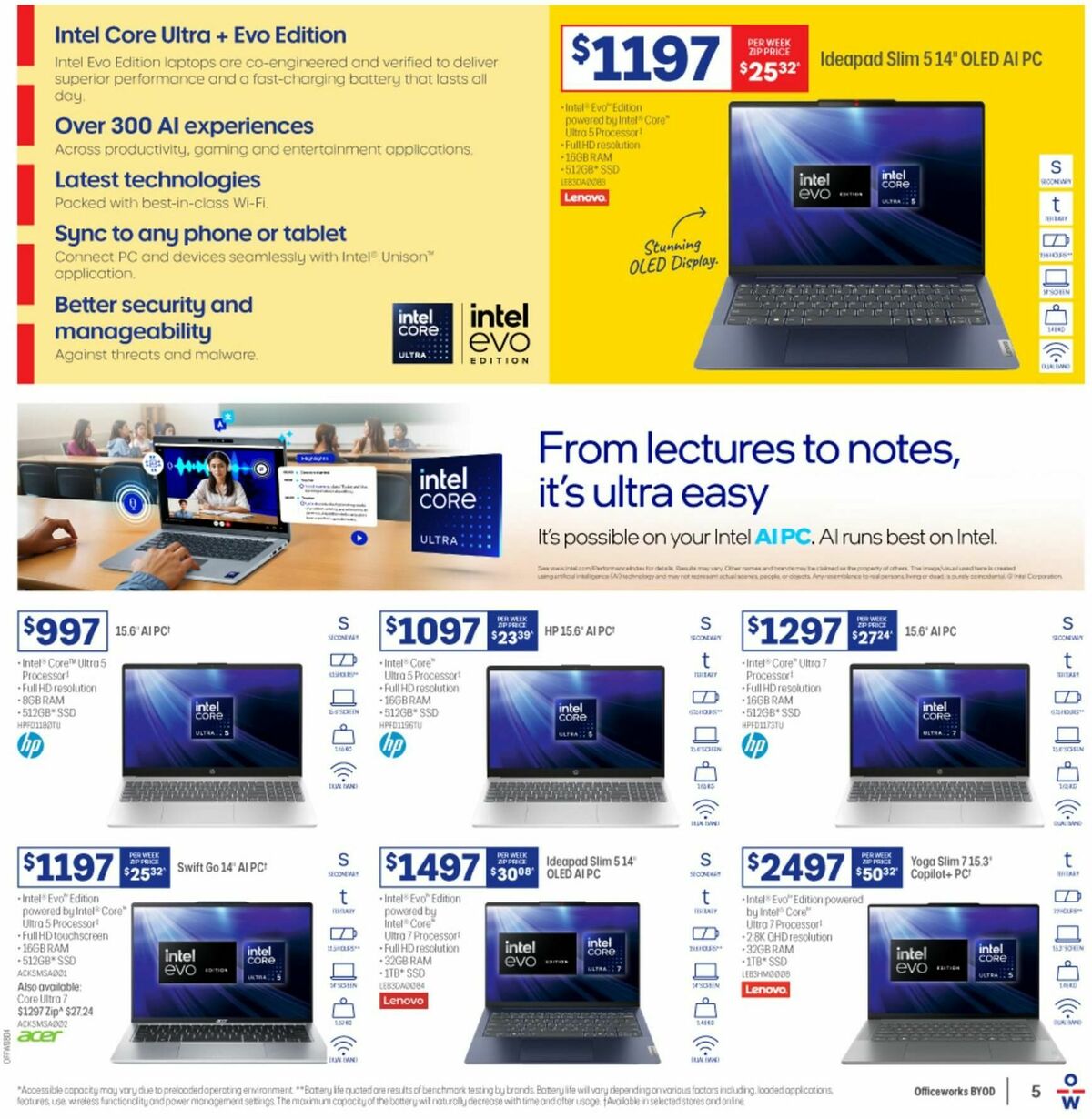 Officeworks Get Great Value on New School Tech Catalogues from 1 January