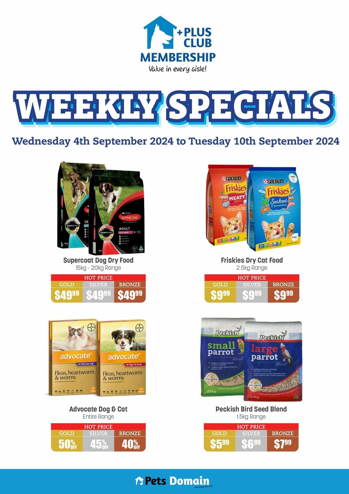 Pets Domain Catalogues from 4 September