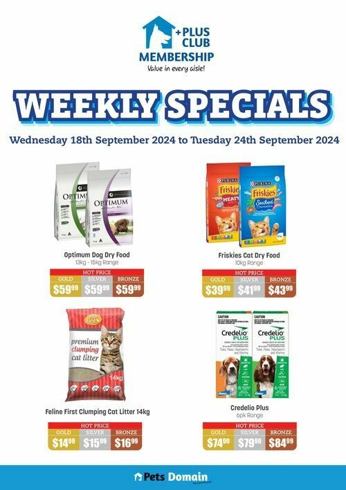 Pets Domain Catalogues from 18 September