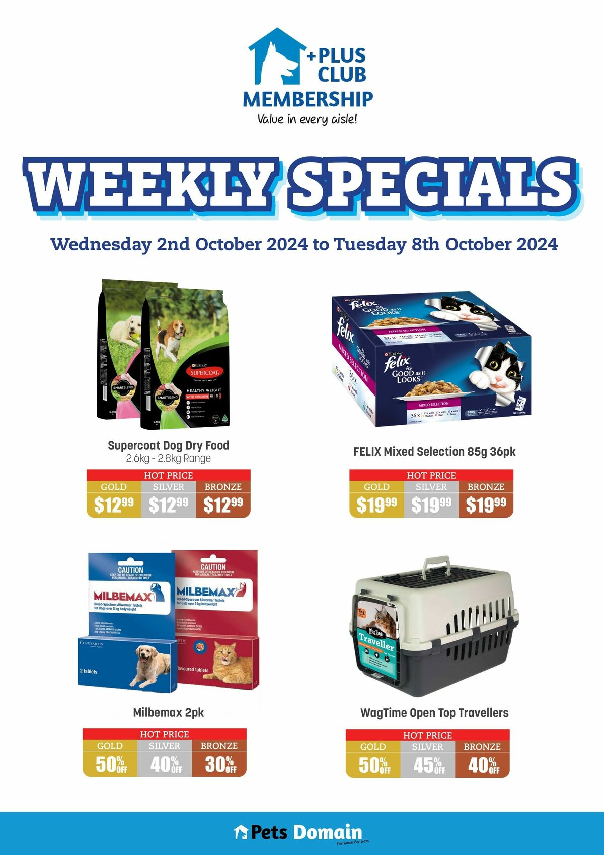 Pets Domain Catalogues from 2 October