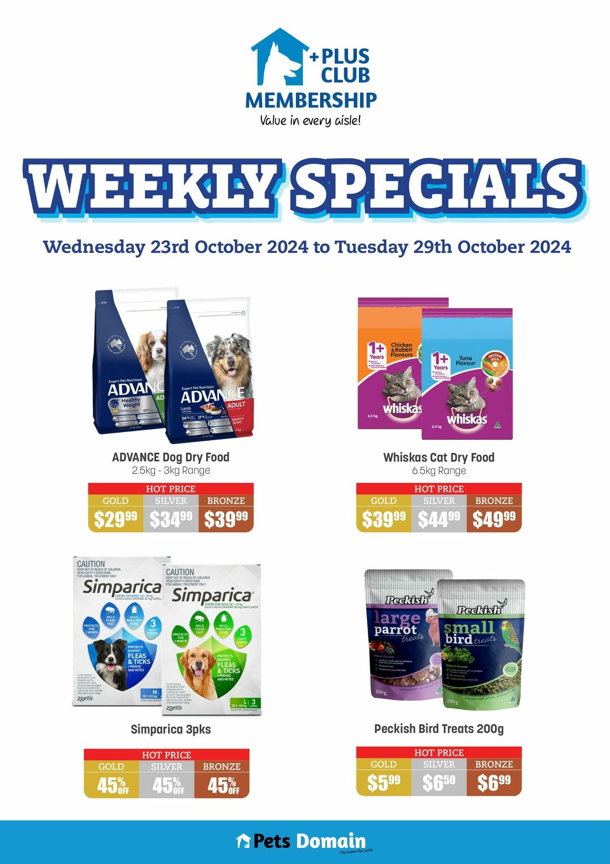 Pets Domain Catalogues from 23 October