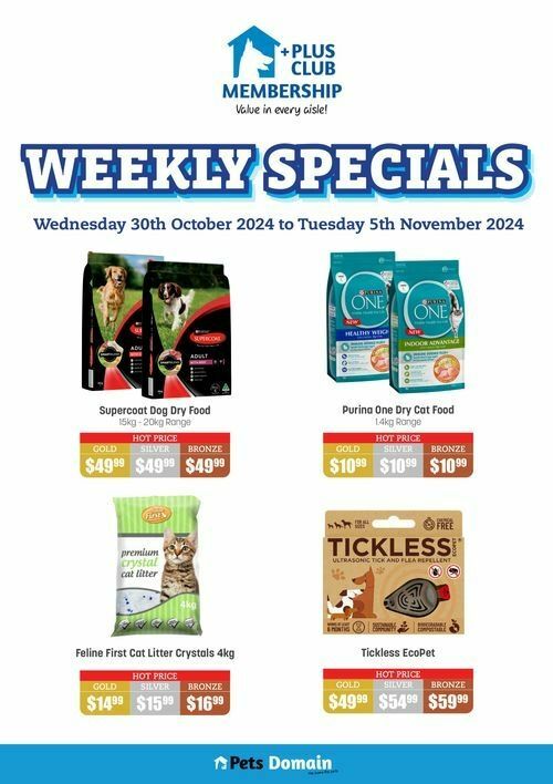 Pets Domain Catalogues from 30 October