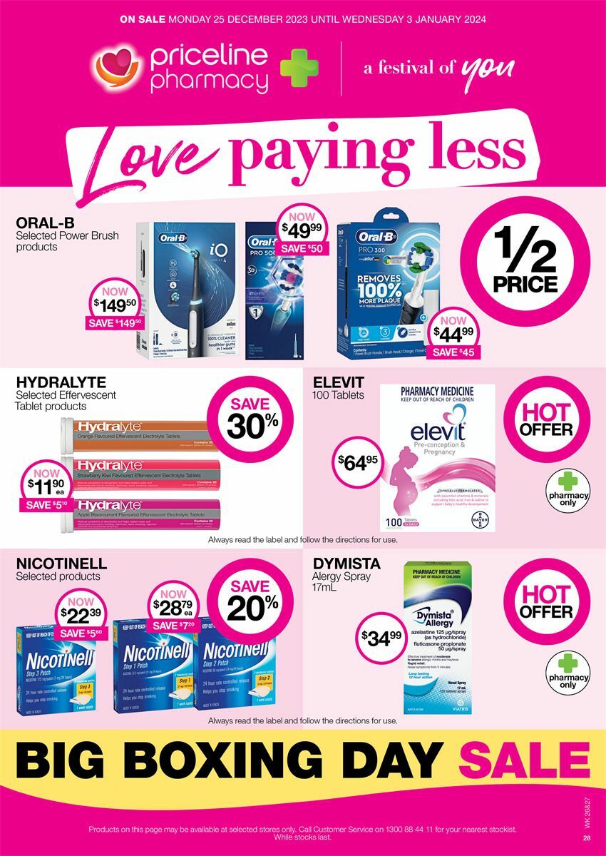 Priceline Pharmacy Catalogues from 25 December