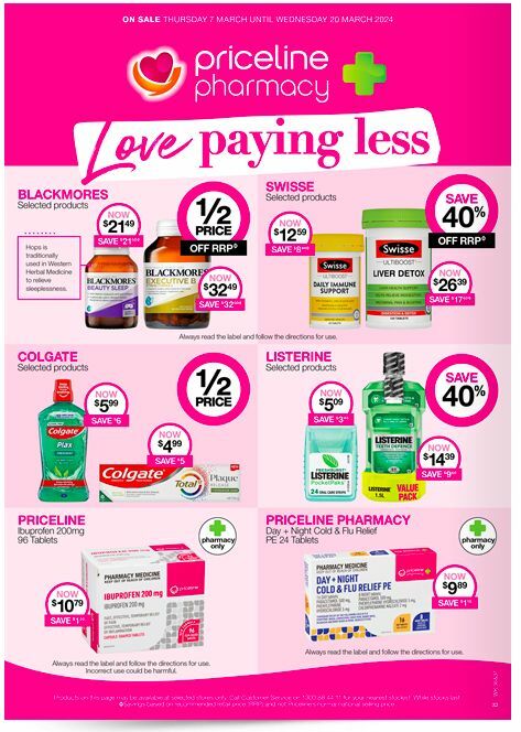 Priceline Pharmacy Catalogues from 7 March