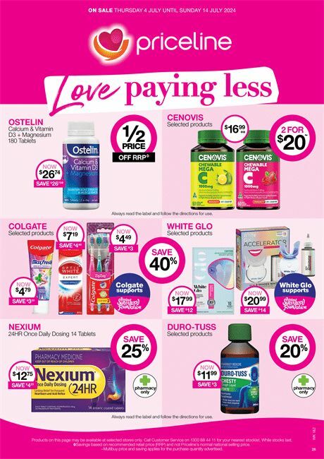 Priceline Pharmacy Catalogues from 4 July